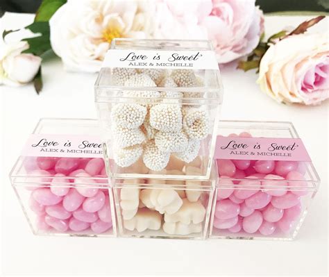 small candy boxes as favors